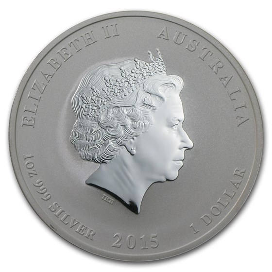 2015 Australia 1 oz Silver Lunar Goat BU (Series II)
