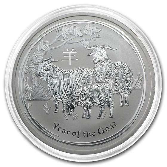 2015 Australia 1 oz Silver Lunar Goat BU (Series II)