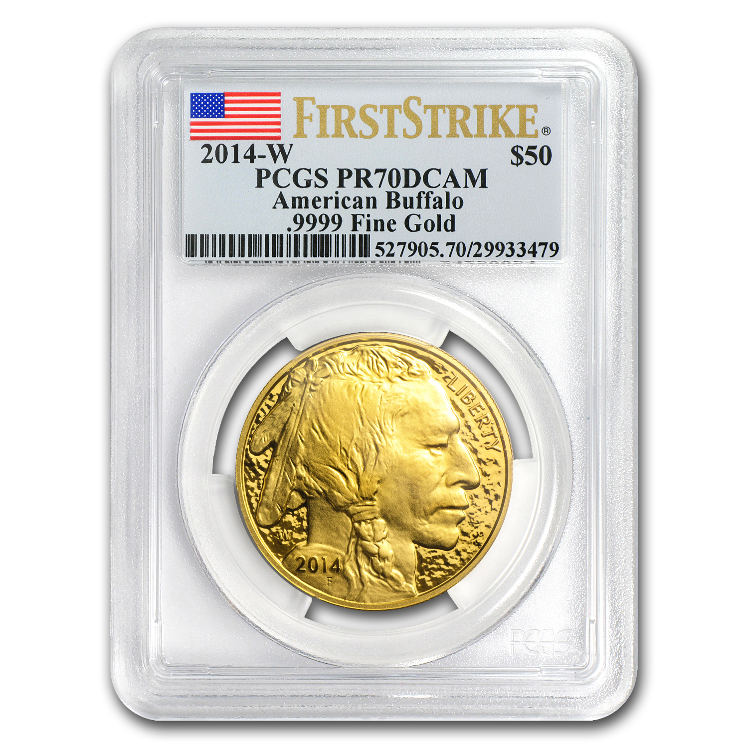 2014-W 1 oz Proof Gold Buffalo PR-70 PCGS (FirstStrike®)