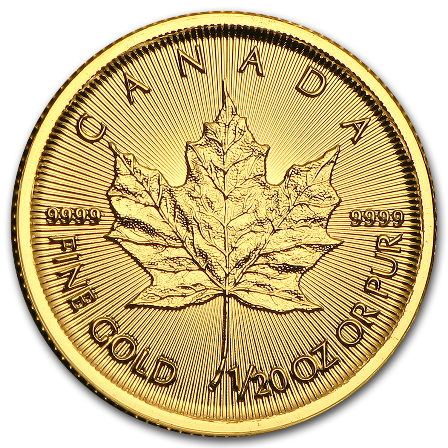 2015 Canada 1/20 oz Gold Maple Leaf BU