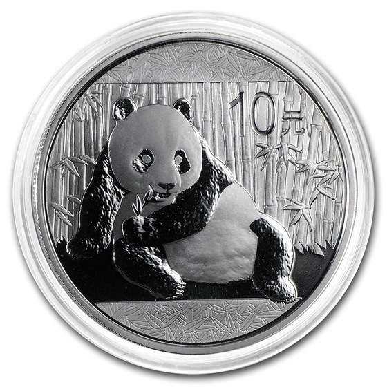 2015 China 1 oz Silver Panda BU (In Capsule)