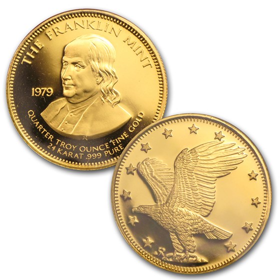 3-Piece Gold Proof Franklin Mint Set (Random Year, Ben Franklin)