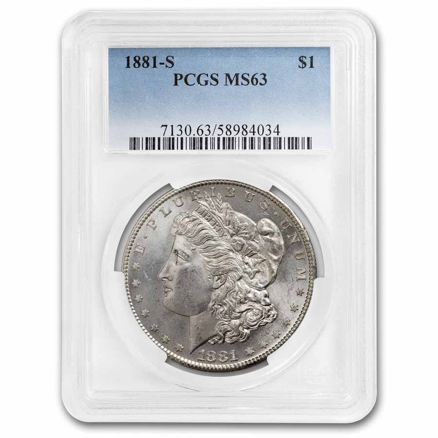 1881-S Morgan Dollar MS-63 PCGS