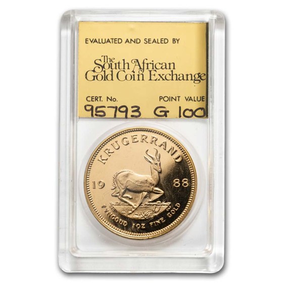 1988 South Africa 4-Coin Gold Krugerrand Proof Set (SAGCE)