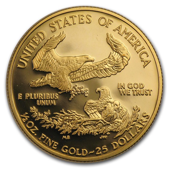 2004-W 1/2 oz Proof American Gold Eagle (w/Box &amp; COA)