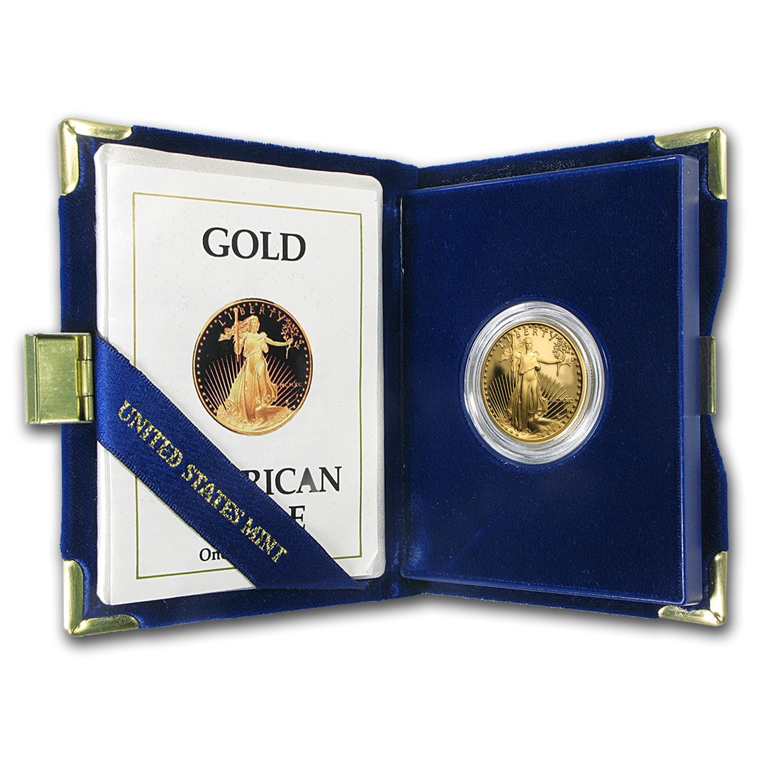 1990-P 1/2 oz Proof American Gold Eagle (w/Box &amp; COA)