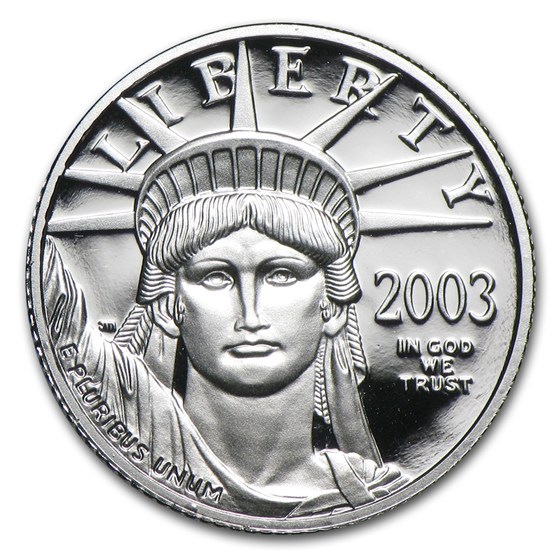 2003-W 1/10 oz Proof American Platinum Eagle (w/Box &amp; COA)