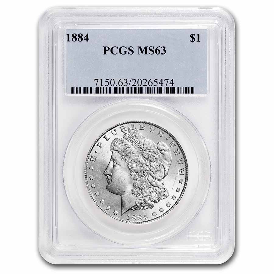 1884 Morgan Dollar MS-63 PCGS