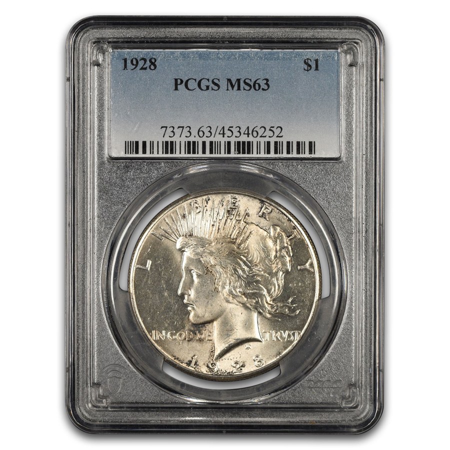 1928 Peace Dollar MS-63 PCGS