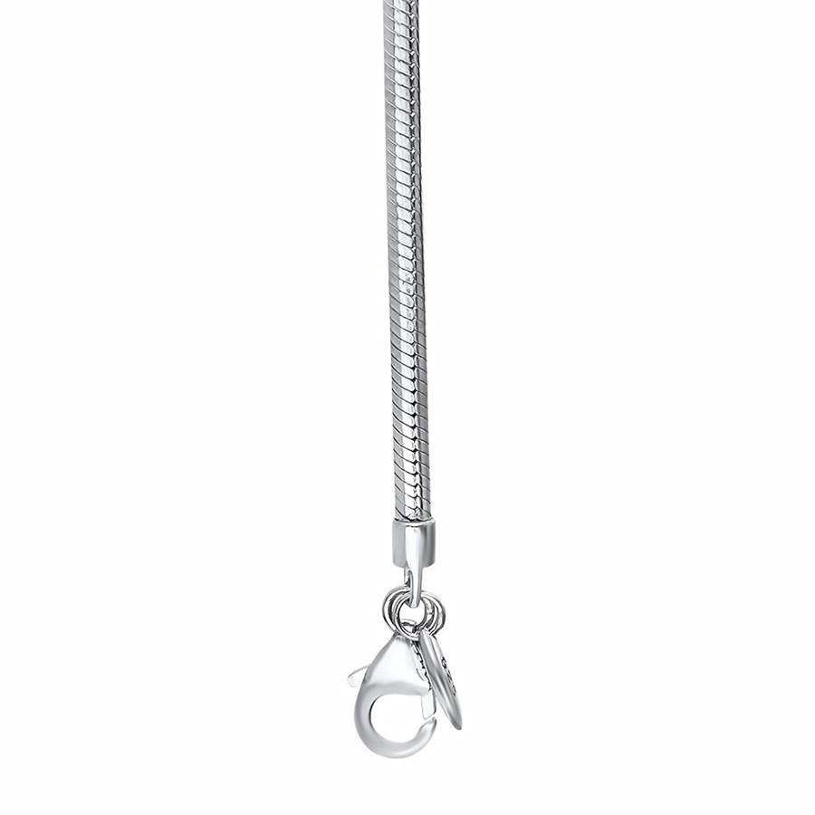 Sterling Silver 7.5" Snake Bracelet