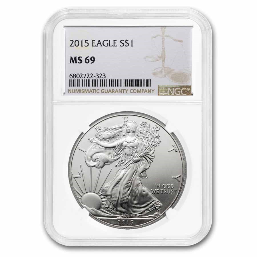 2015 American Silver Eagle MS-69 NGC