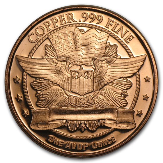 1 oz Copper Round - Walking Liberty