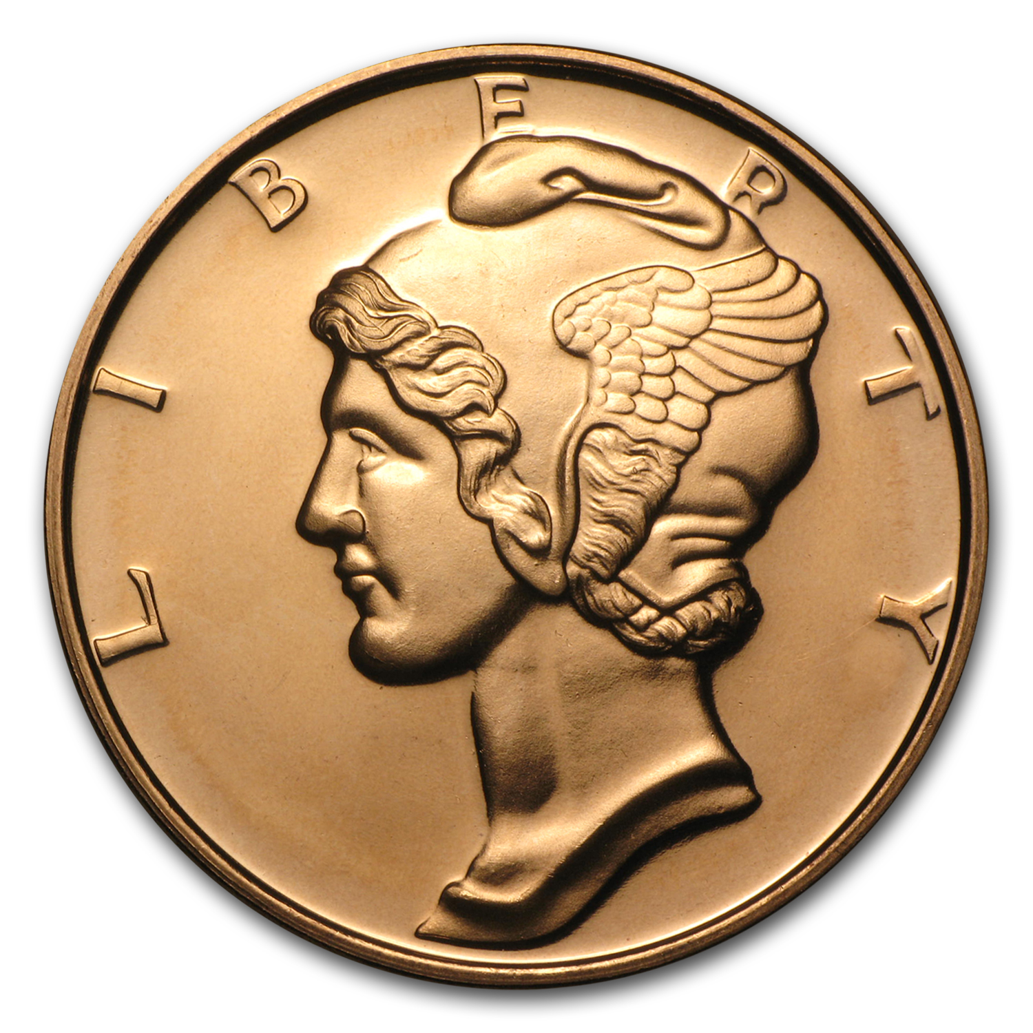 1 oz Copper Round - Mercury Dime