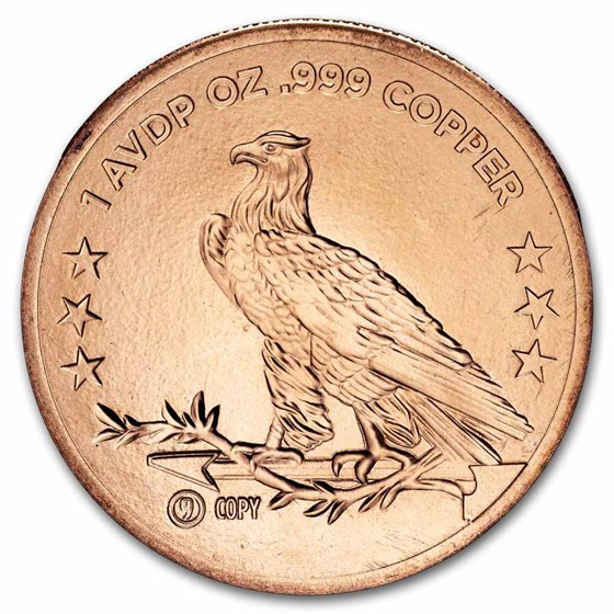 1 oz Copper Round - Incuse Indian