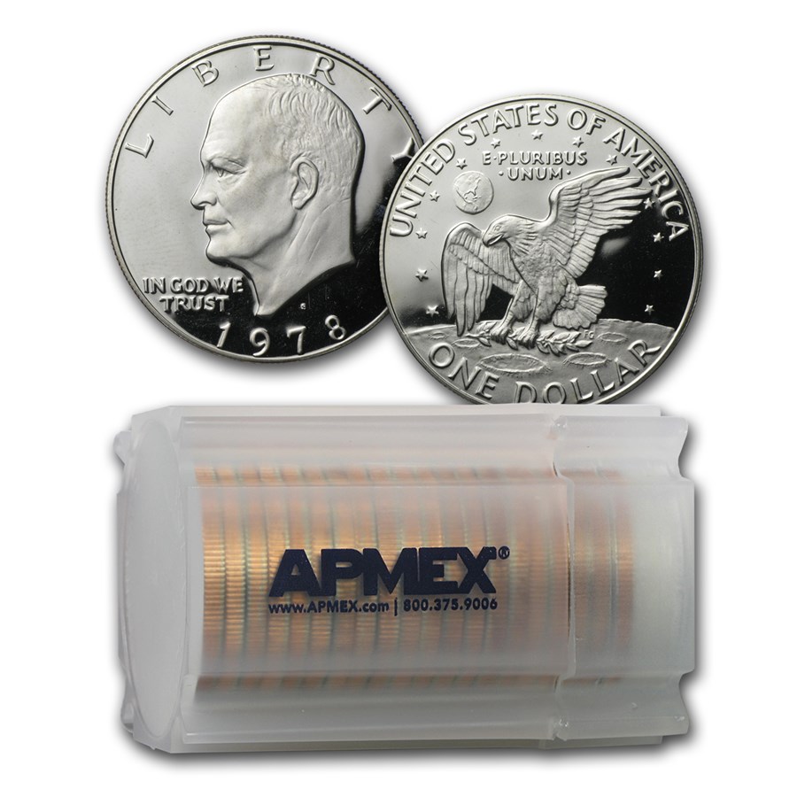 1978-S Clad Eisenhower Dollar 20-Coin Roll Gem Proof