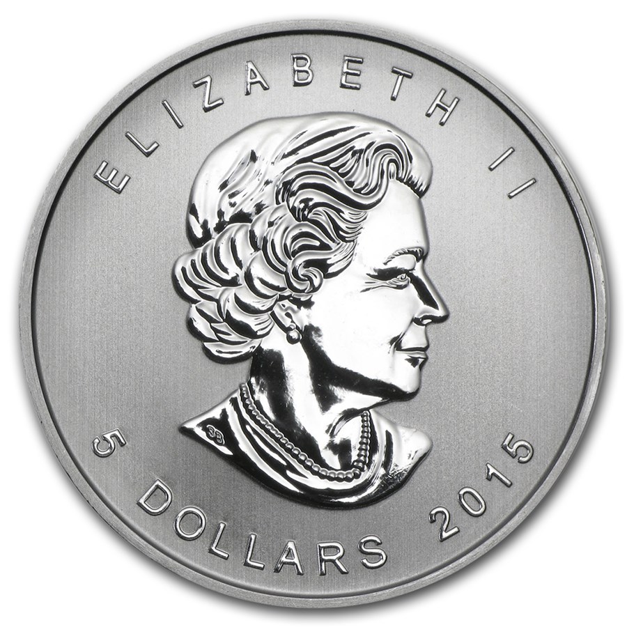 2015 RCM 1 oz Silver Birds of Prey Series Red-Tailed Hawk