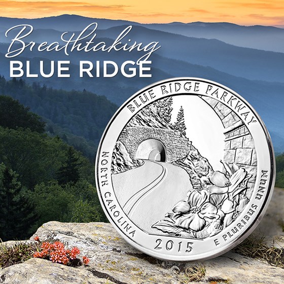 2015 5 oz Silver ATB Blue Ridge National Parkway, NC