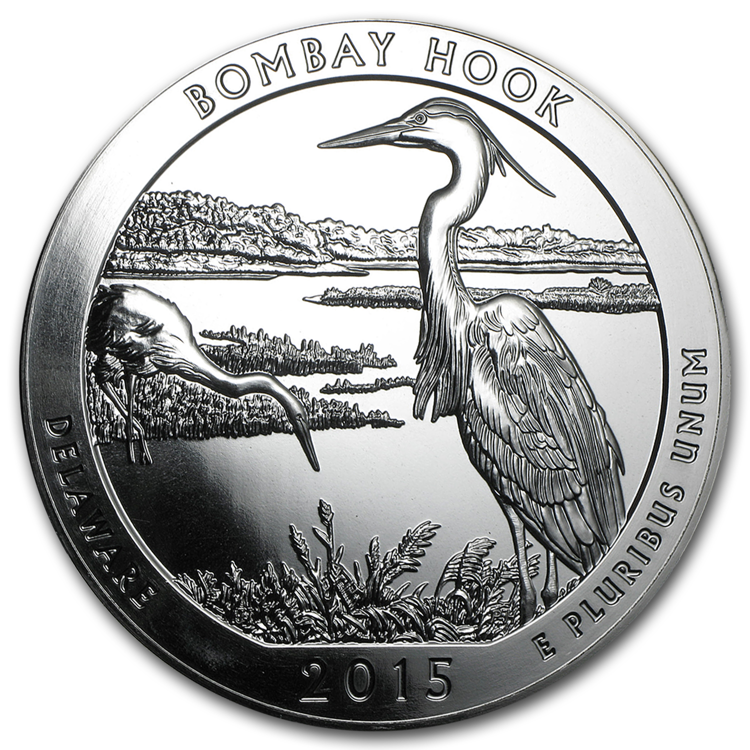 2015 5 oz Silver ATB Bombay Hook National Wildlife Refuge, DE