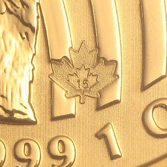 2015 Canada 1 oz Gold Growling Cougar .99999 BU (Assay Card)