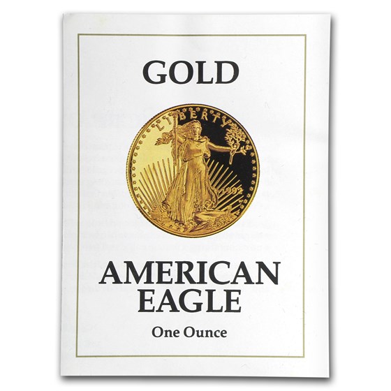 1992-W 1 oz Proof American Gold Eagle (w/Box &amp; COA)