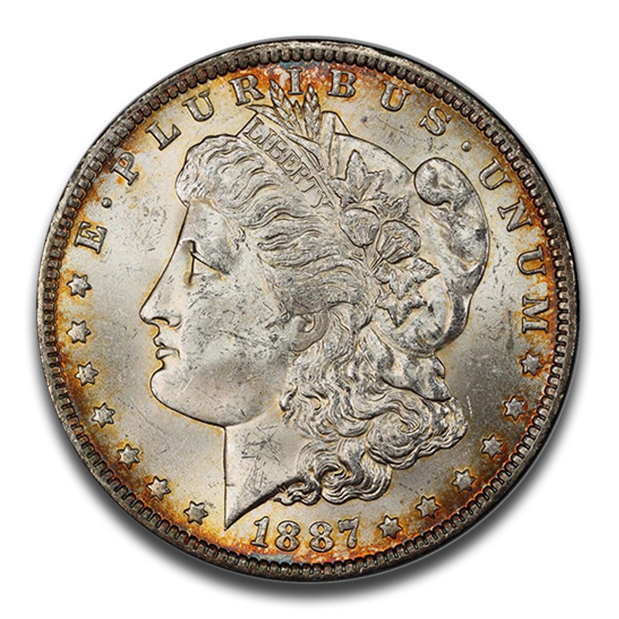 1887-O Morgan Dollar MS-63 PCGS (Toned)