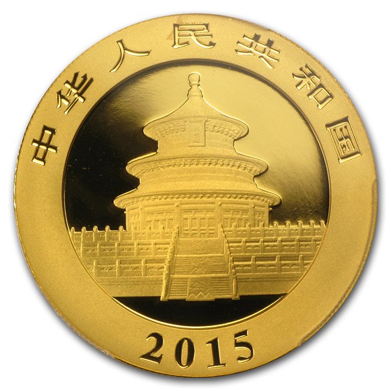 2015 China 1 oz Gold Panda MS-69 PCGS