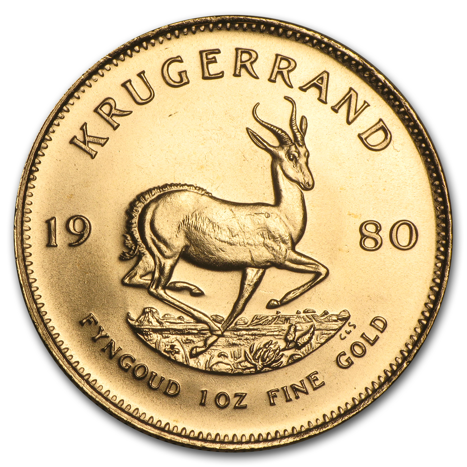 1980 South Africa 1 oz Gold Krugerrand BU
