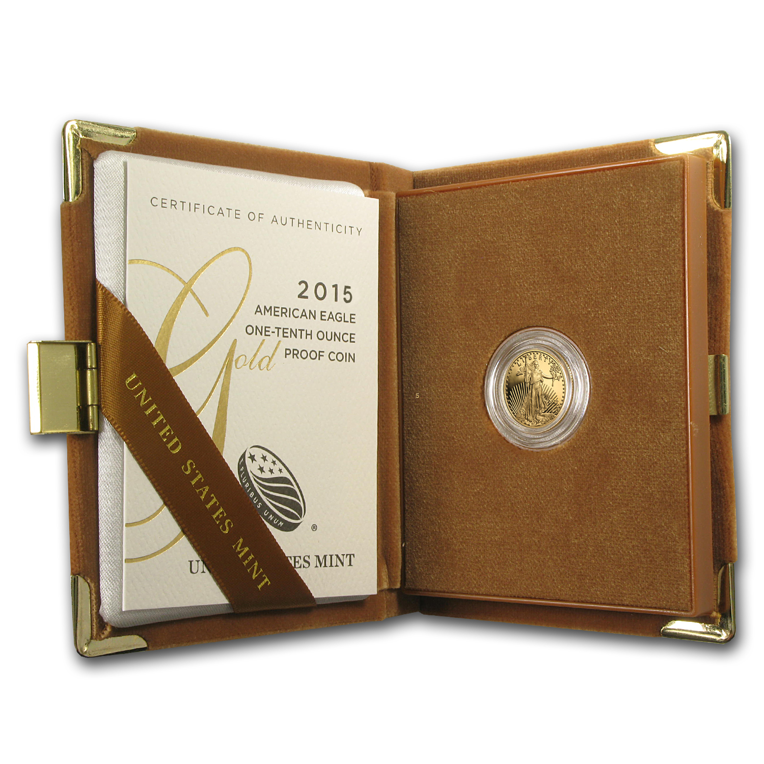 2015-W 1/10 oz Proof American Gold Eagle (w/Box &amp; COA)
