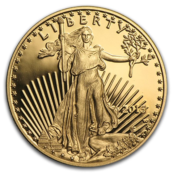 2015-W 1/10 oz Proof American Gold Eagle (w/Box &amp; COA)