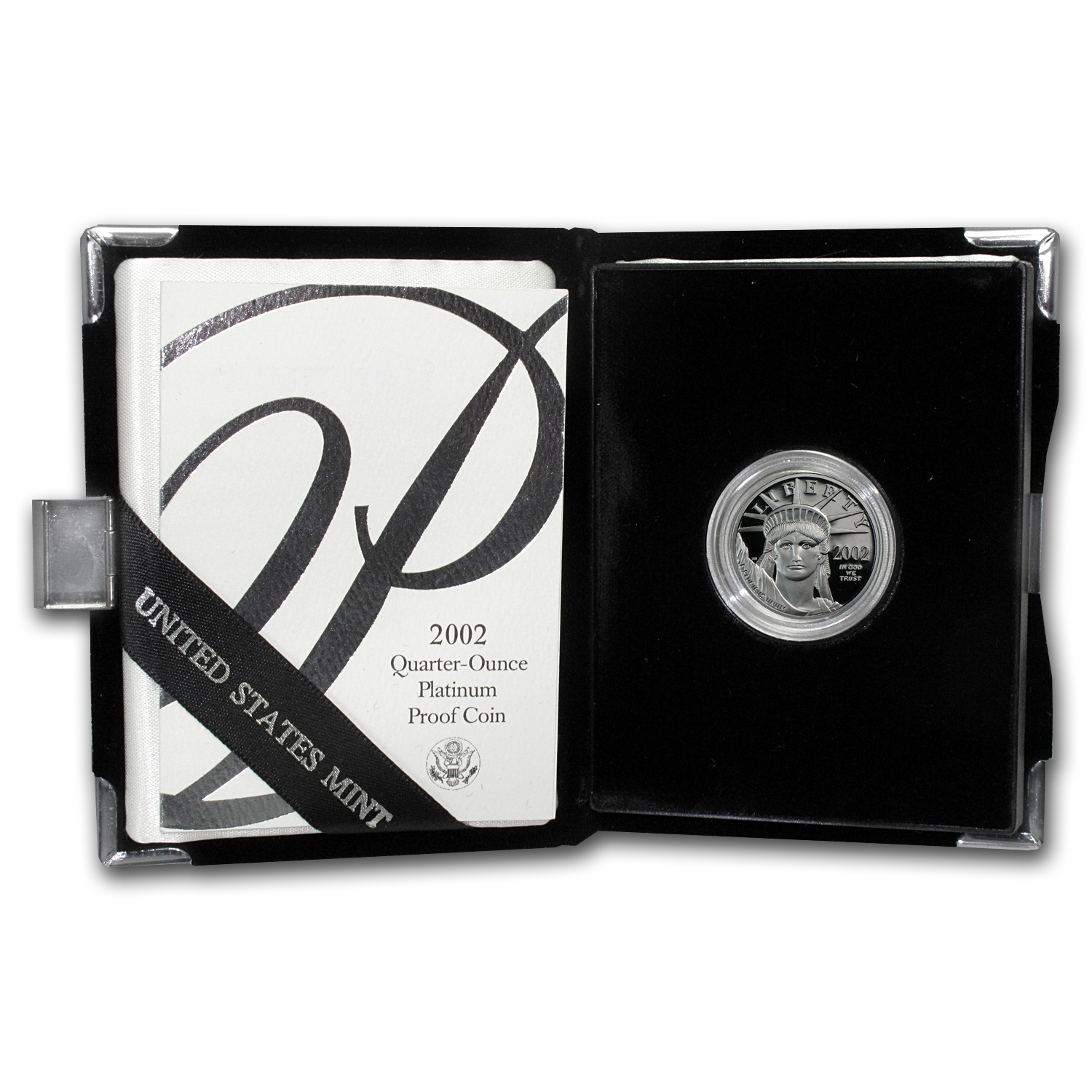 2002-W 1/4 oz Proof American Platinum Eagle (w/Box & COA)