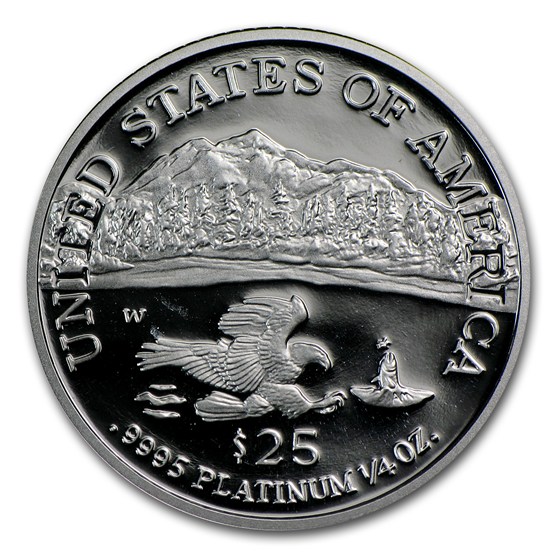 2002-W 1/4 oz Proof American Platinum Eagle (w/Box &amp; COA)