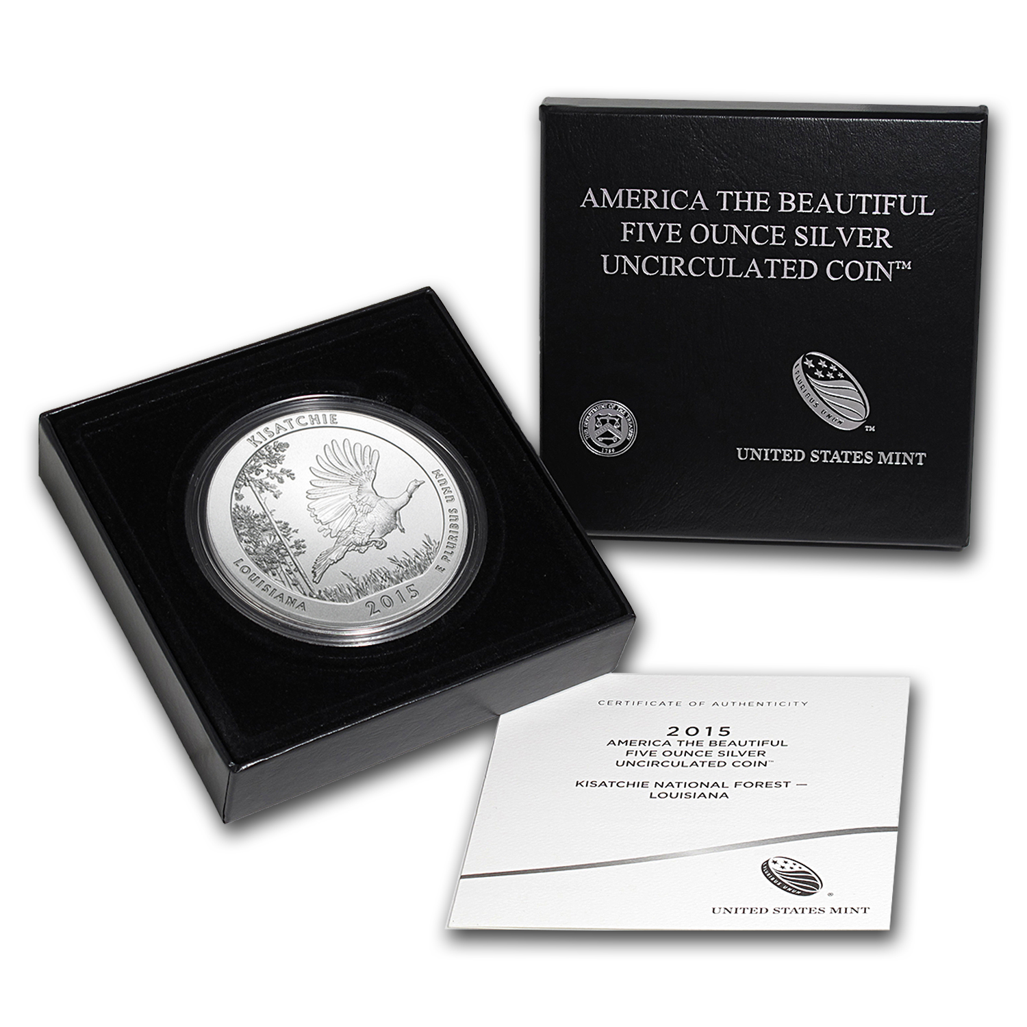 2015-P 5 oz Silver ATB Kisatchie (w/Box &amp; COA)