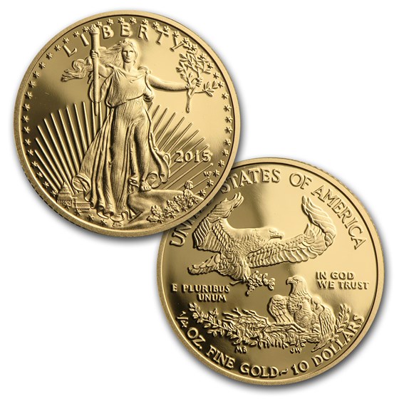 2015-W 4-Coin Proof American Gold Eagle Set (w/Box &amp; COA)