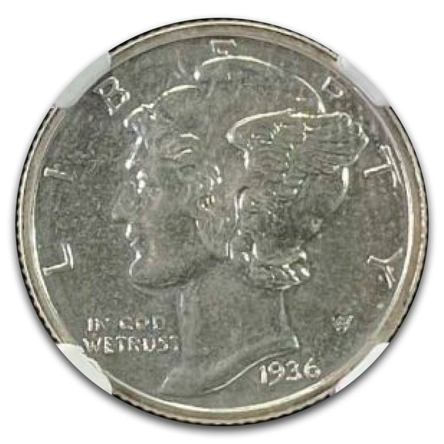 1936 Mercury Dime PF-66 NGC