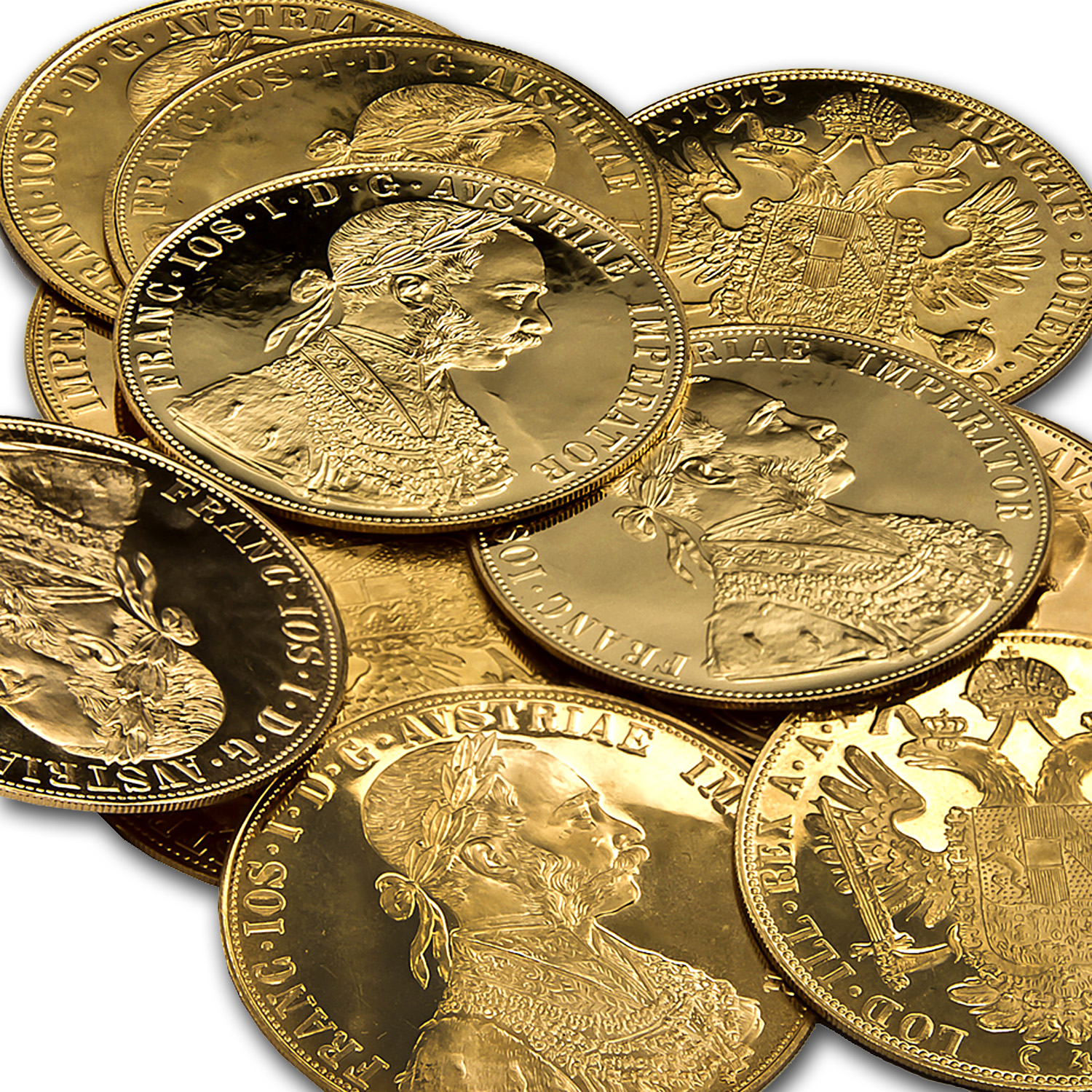 1915 Austria Gold 4 Ducat AU-BU