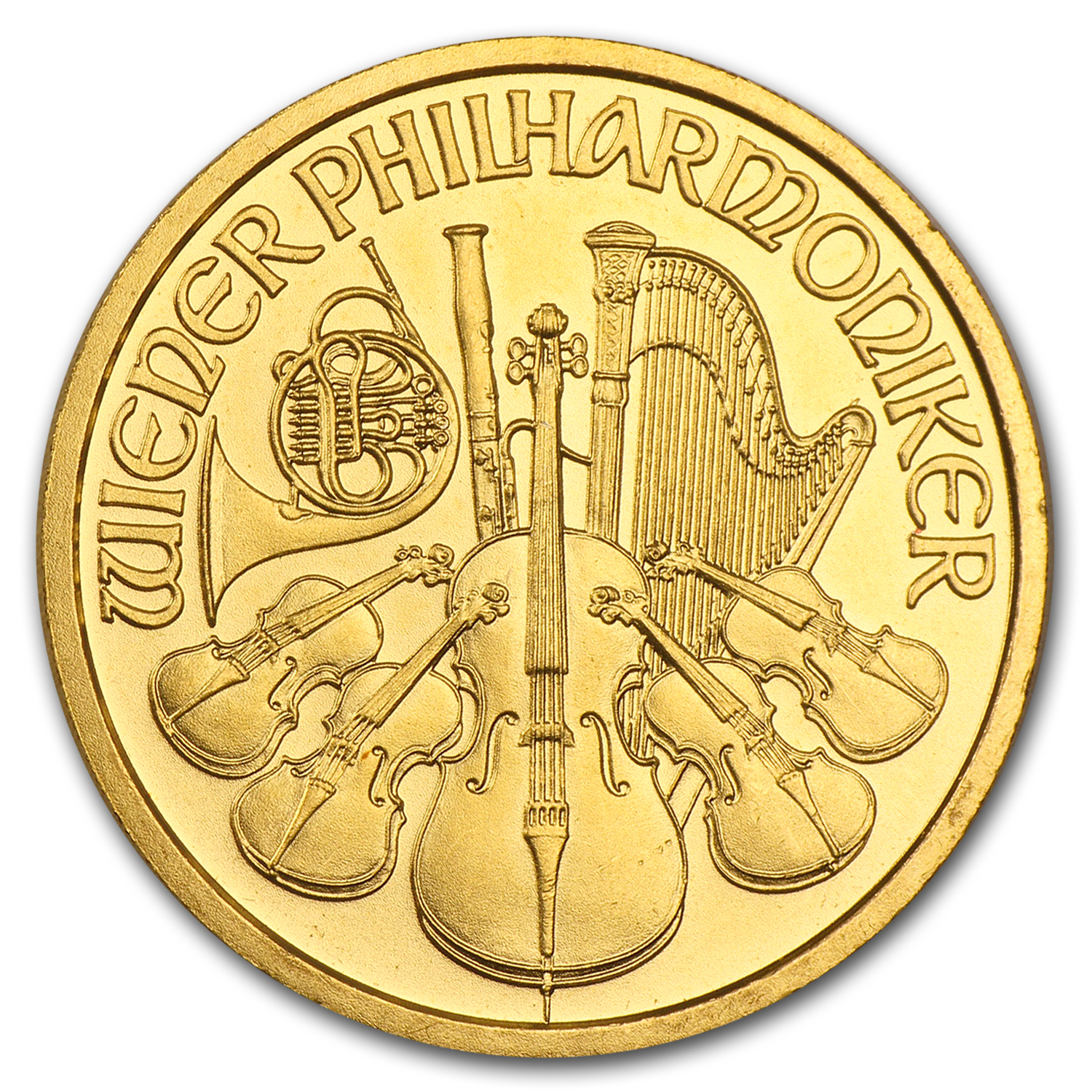 1998 Austria 1/2 oz Gold Philharmonic BU