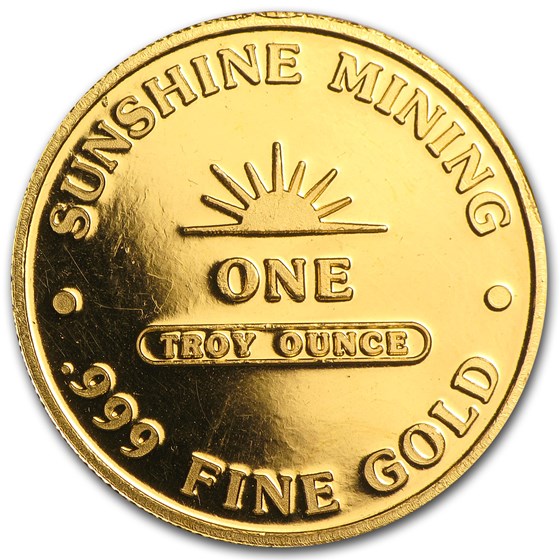 1 oz Gold Round - Sunshine Minting/Mining (Golden Eagle)