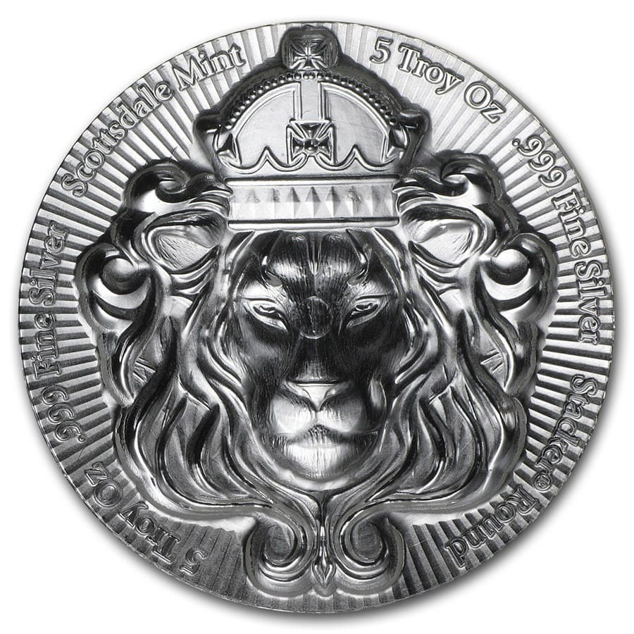 5 oz Silver Round - Scottsdale Lion Stacker®