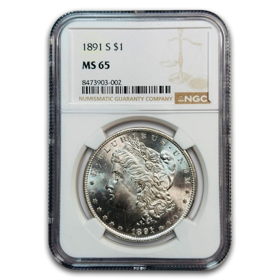 1891-S Morgan Dollar MS-65 NGC