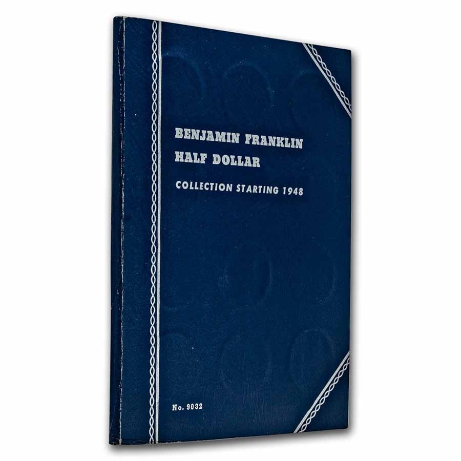 1948-1963 Franklin Half Dollar Set Avg Circ (Whitman Folder)