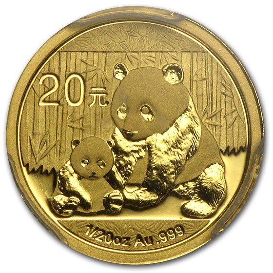 2012 China 1/20 oz Gold Panda MS-70 PCGS (FirstStrike®)