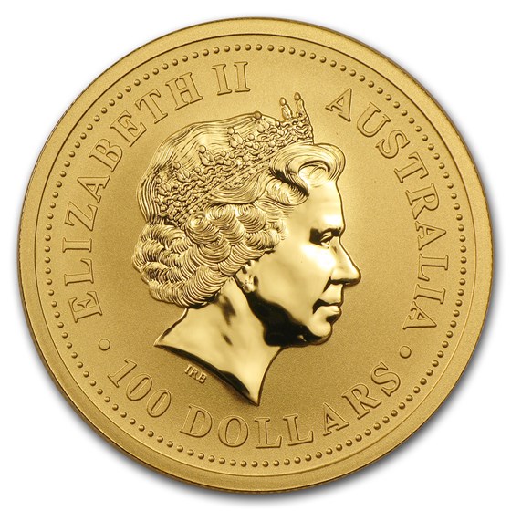2003 Australia 1 oz Gold Lunar Goat BU (Series I)