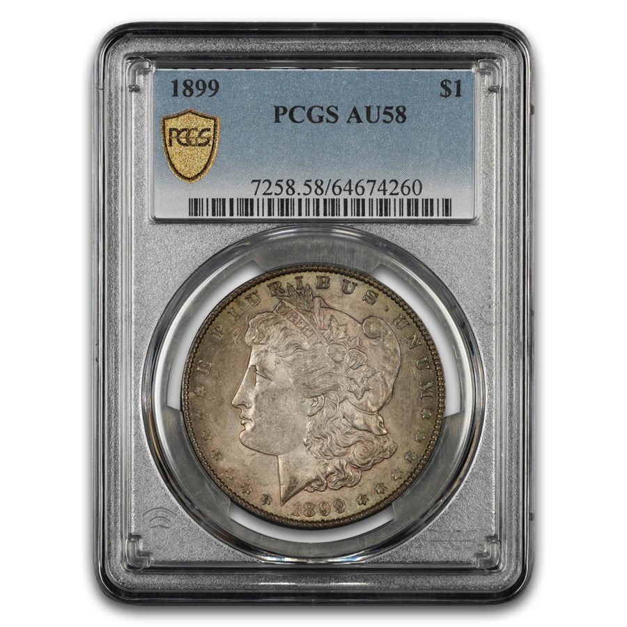1899 Morgan Dollar AU-58 PCGS 1899 Morgan Dollar AU-58 PCGS