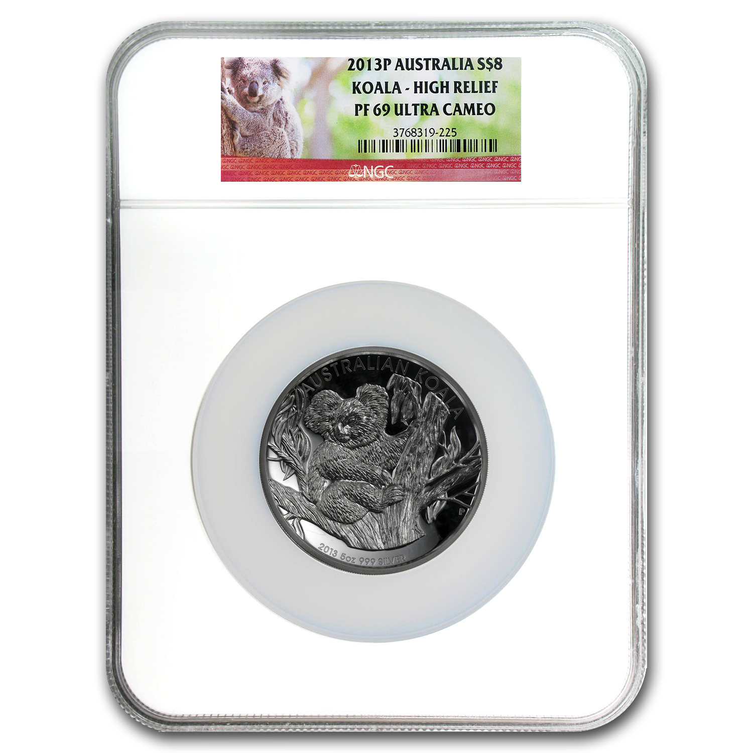 2013 Australia 5 oz Silver Koala PF-69 NGC (High Relief)