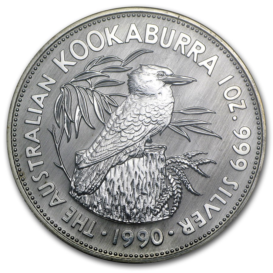 1990 Australia 1 oz Silver Kookaburra BU 1990 Australia 1 oz Silver Kookaburra BU