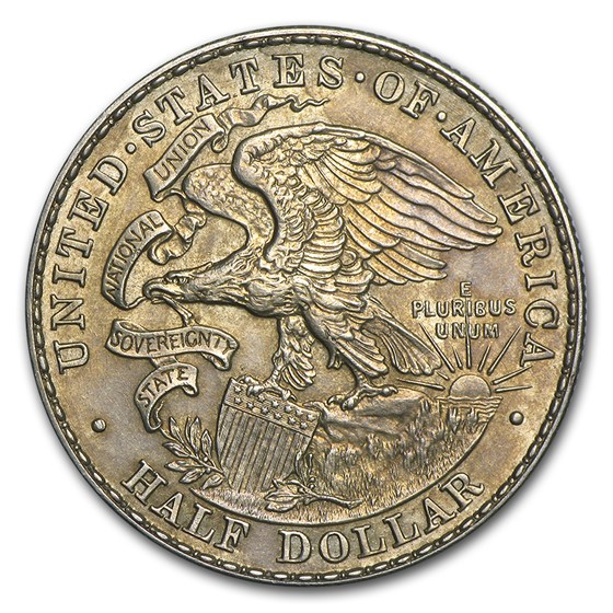 1918 Lincoln Illinois Centennial Half AU (Cleaned)