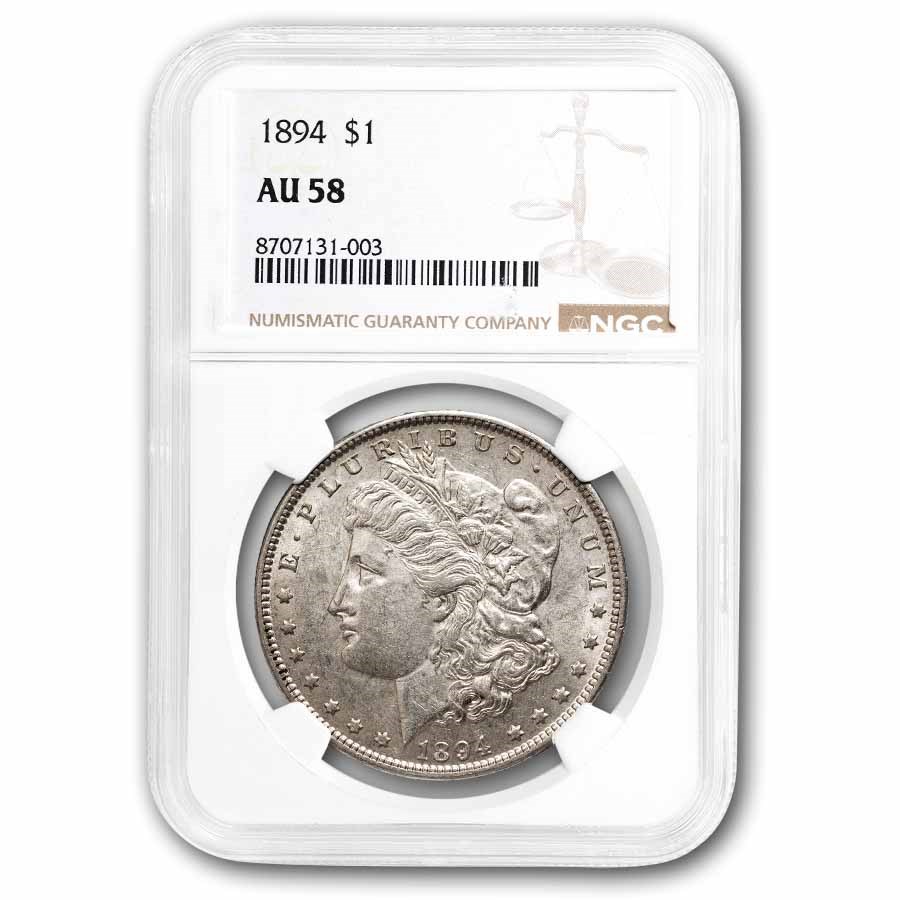 1894 Morgan Dollar AU-58 NGC