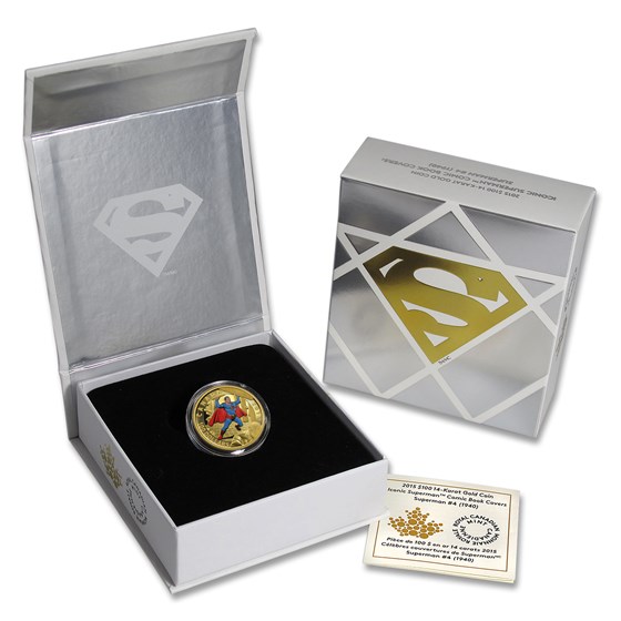 2015 Canada Proof Gold Iconic Superman™ Comic Book Covers (#4)