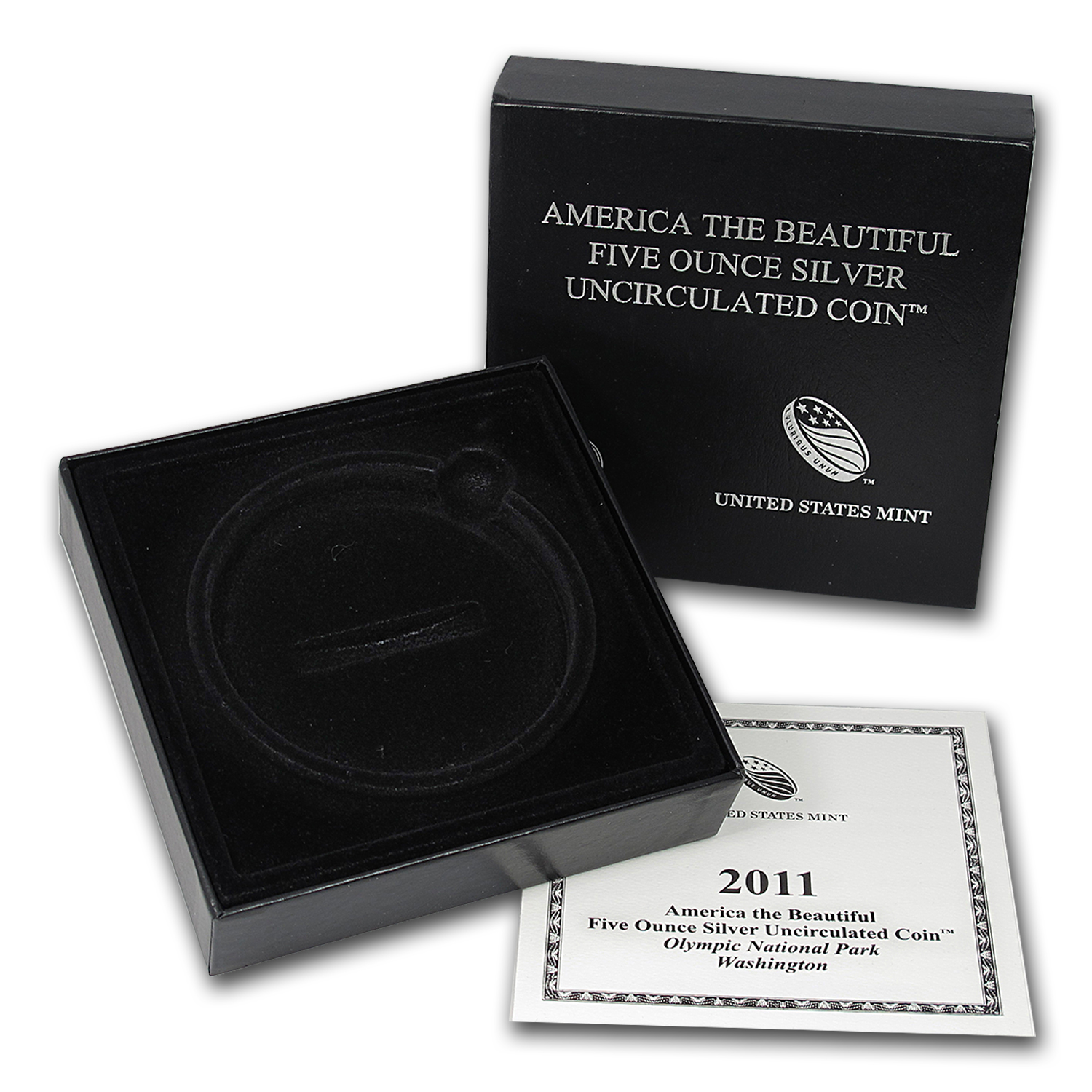 OGP Box &amp; COA - 2011 U.S. Mint 5 oz Silver ATB Coin (Olympic)
