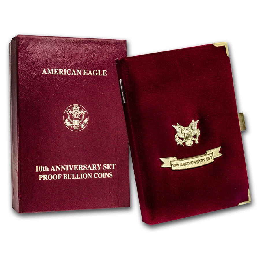 OGP Box & COA - 1995-W U.S. Mint 5-Coin Gold/Silver Eagle PF Set